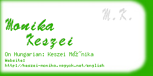 monika keszei business card